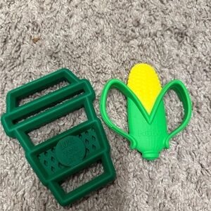 Green and Yellow Baby Teether Set - Love you Latte